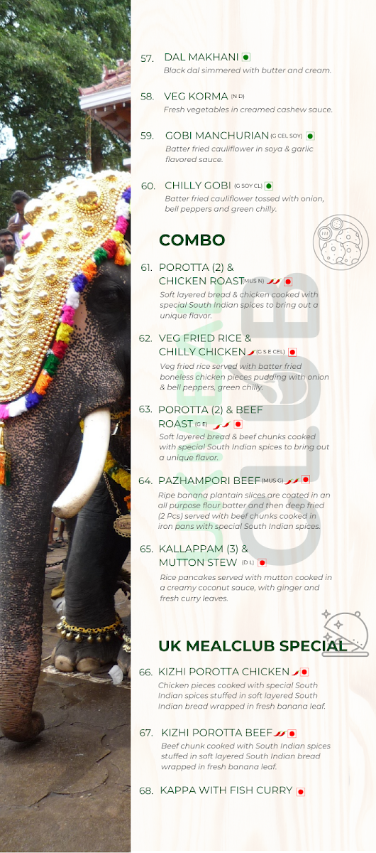 Menu Uk Meal Club - South Indian Restaurant In Stoke-On-Trent-3