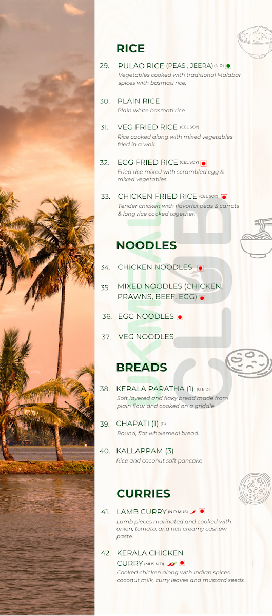 Menu Uk Meal Club - South Indian Restaurant In Stoke-On-Trent-4